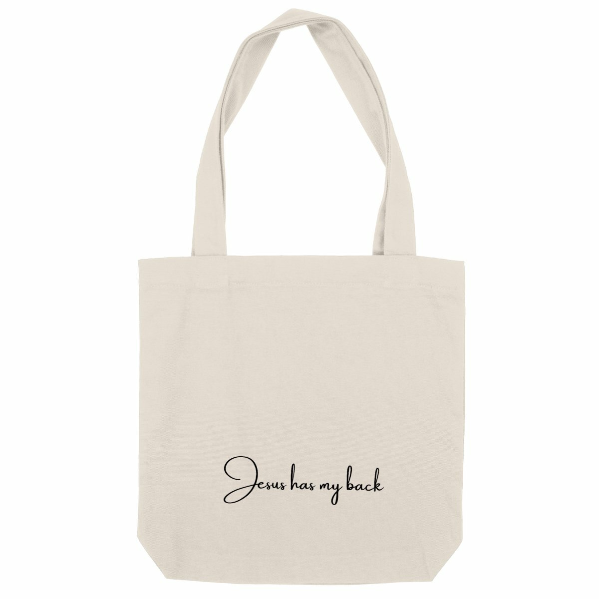 Image back Heavy totebag - Premium Plus Jesus has my back