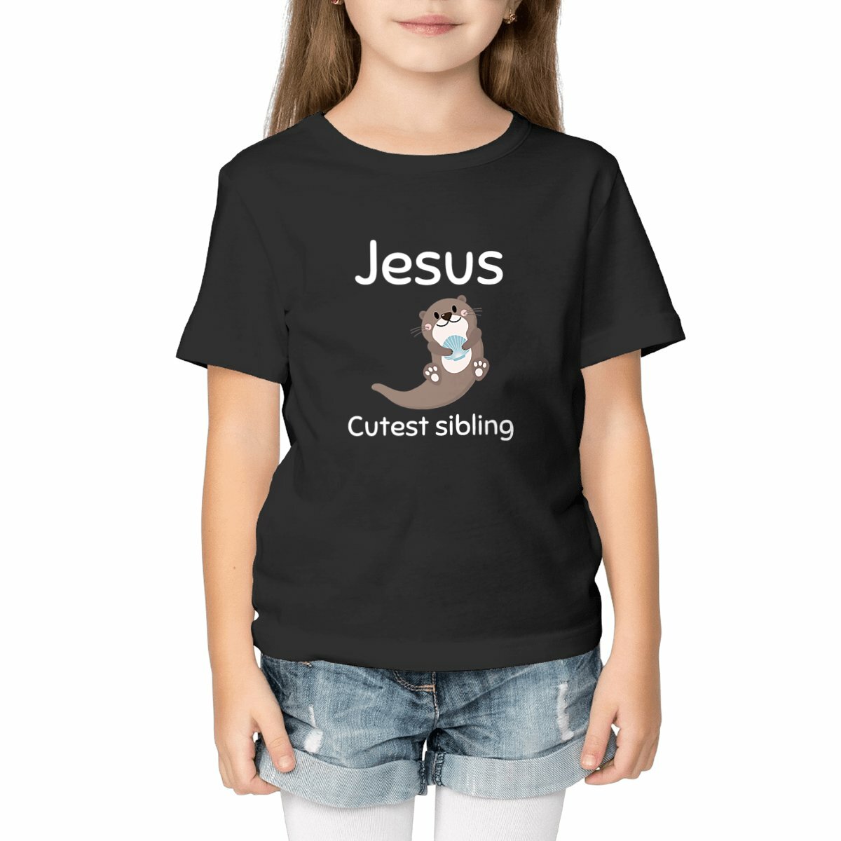 Image front Kids t-shirt Standard  Jesus's cutest Sibling 