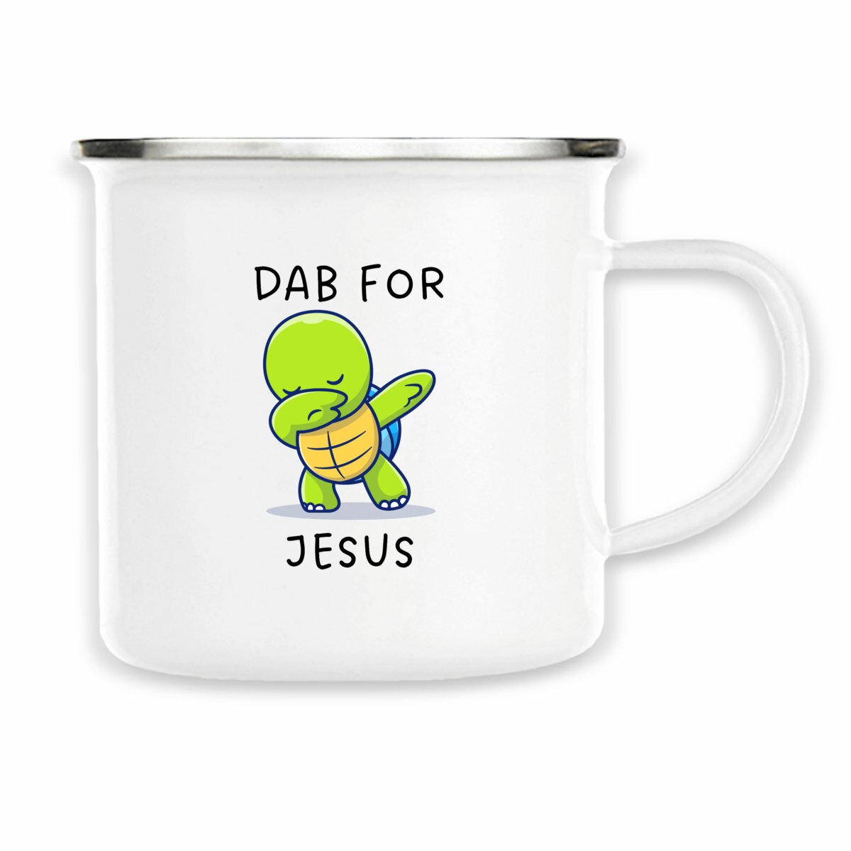 Image back Enamel mug Premium Dab for Jesus 