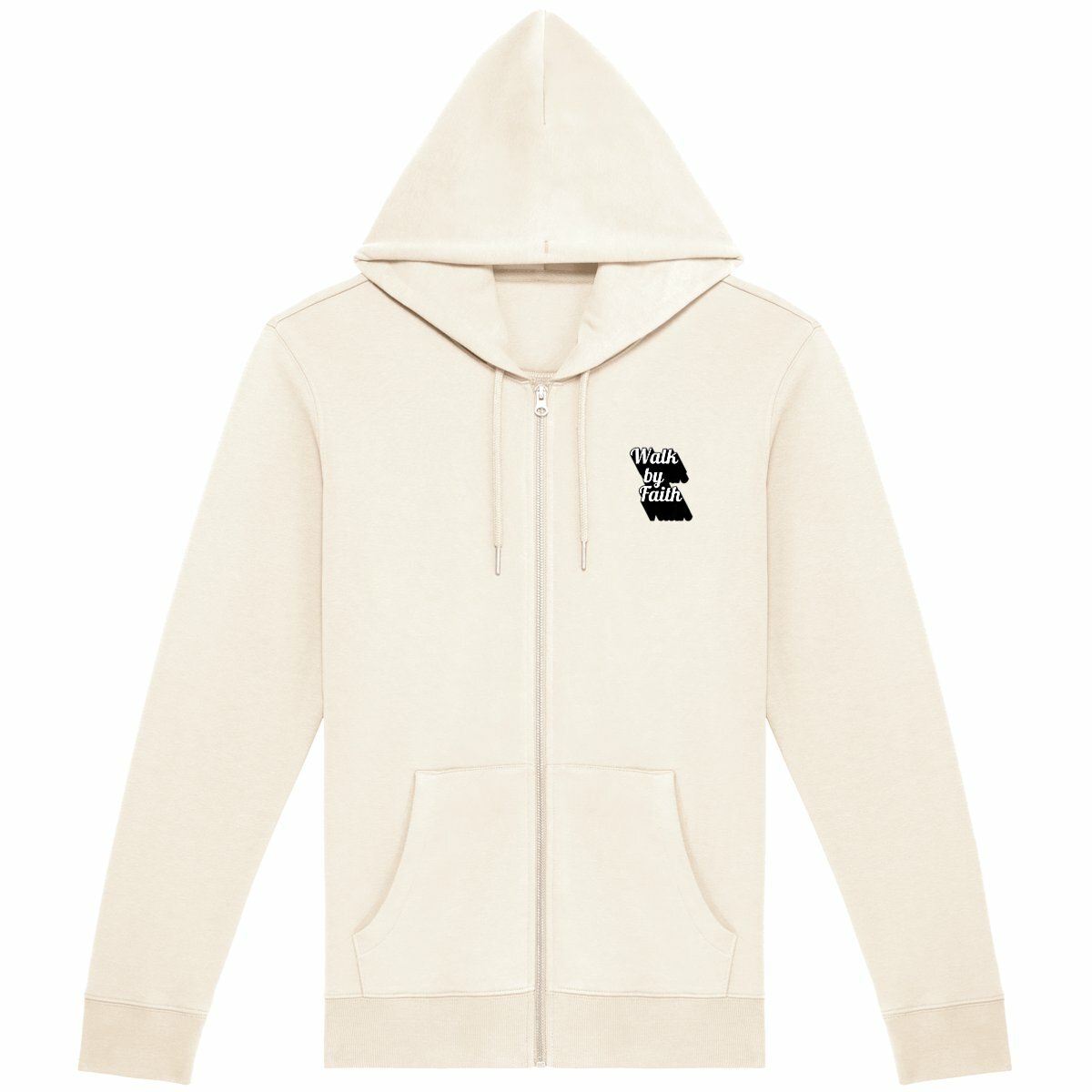 Image back Unisex Zip Hoodie Premium+ Walk by Faith