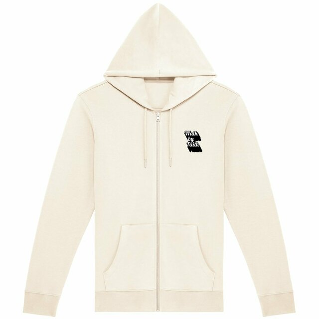 Image back Unisex Zip Hoodie Premium+ Walk by Faith
