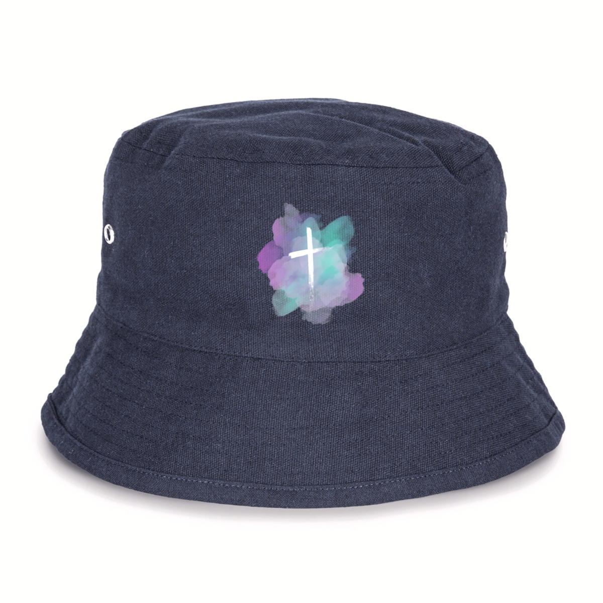 Image back Bucket Hat croce
