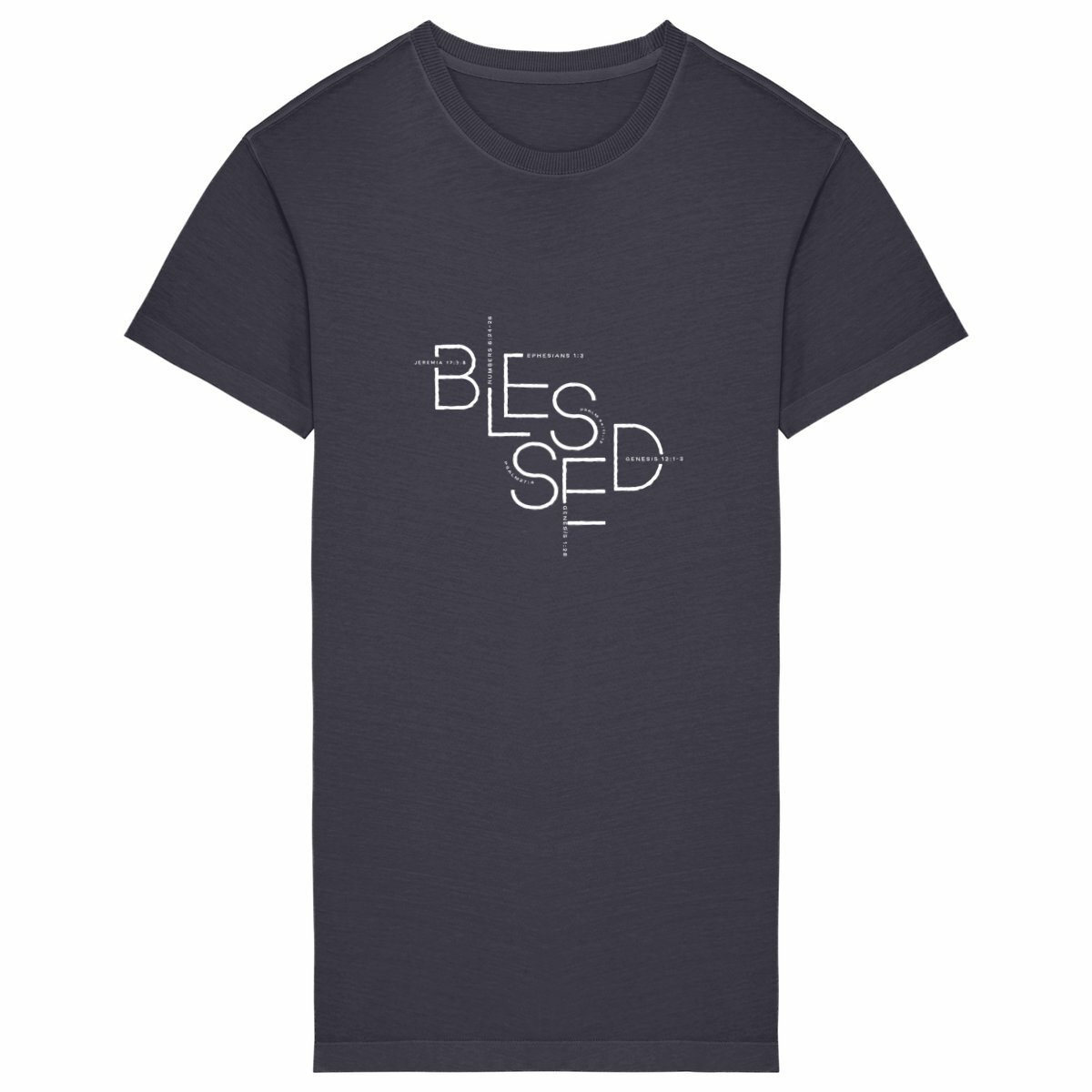 Image back Women's t-shirt dress - Premium Plus BLESSED