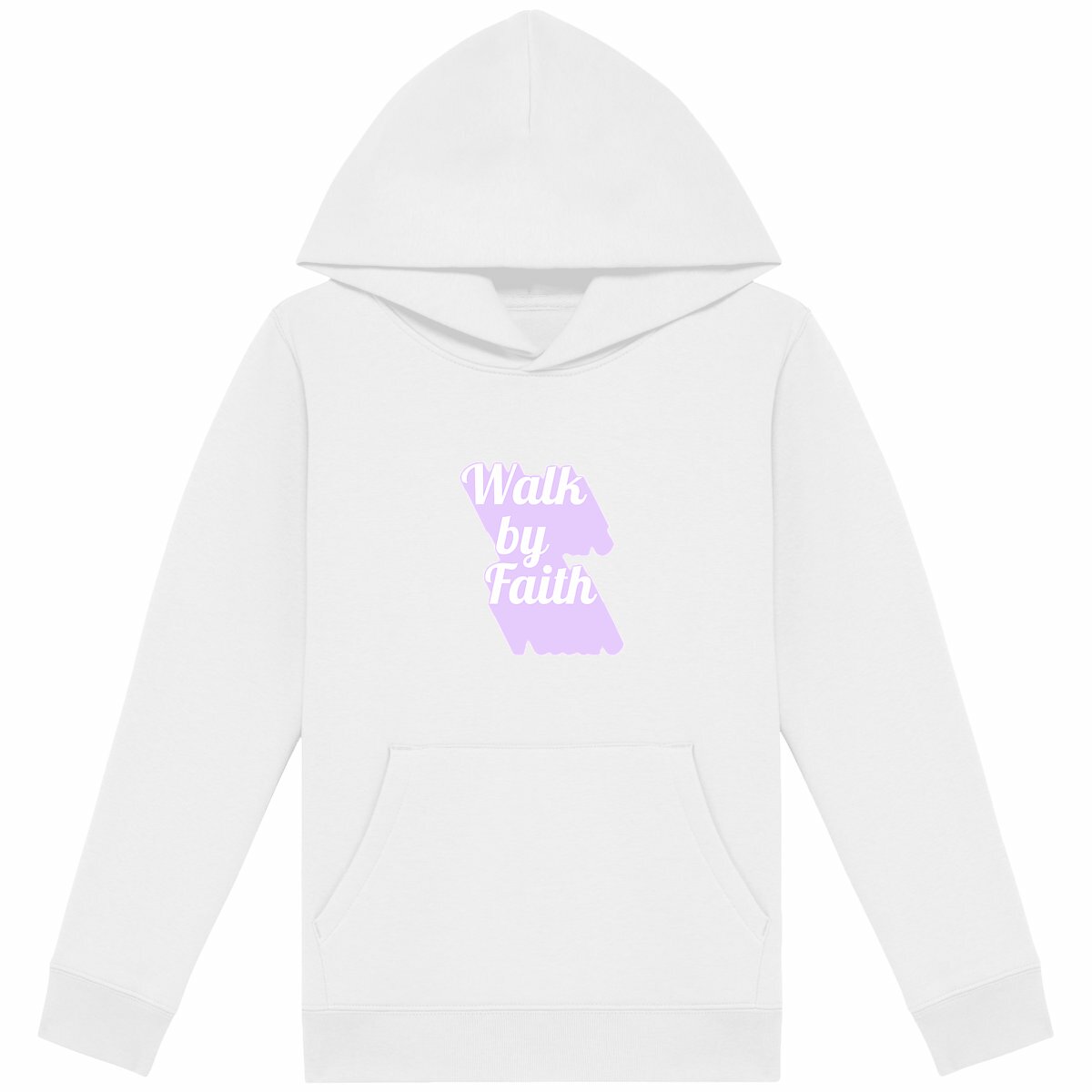 Image back Kids hoodie Premium Walk by Faith