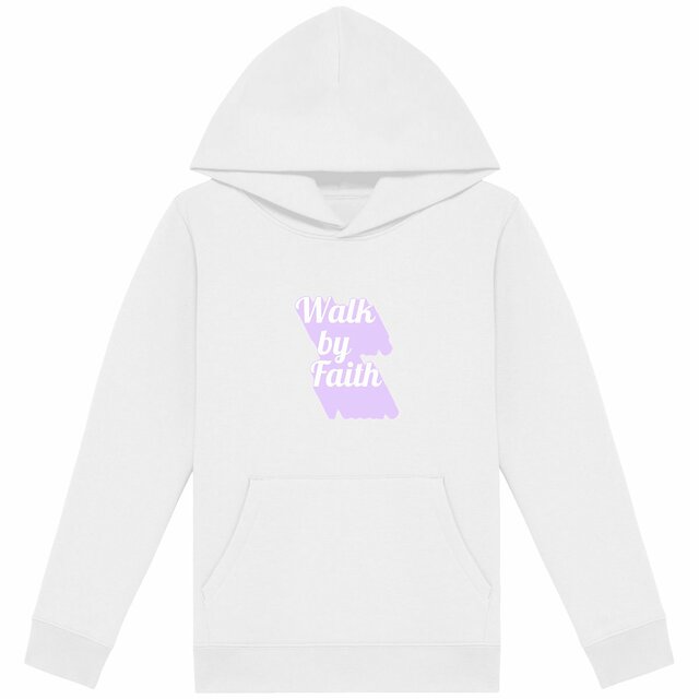 Image back Kids hoodie Premium Walk by Faith
