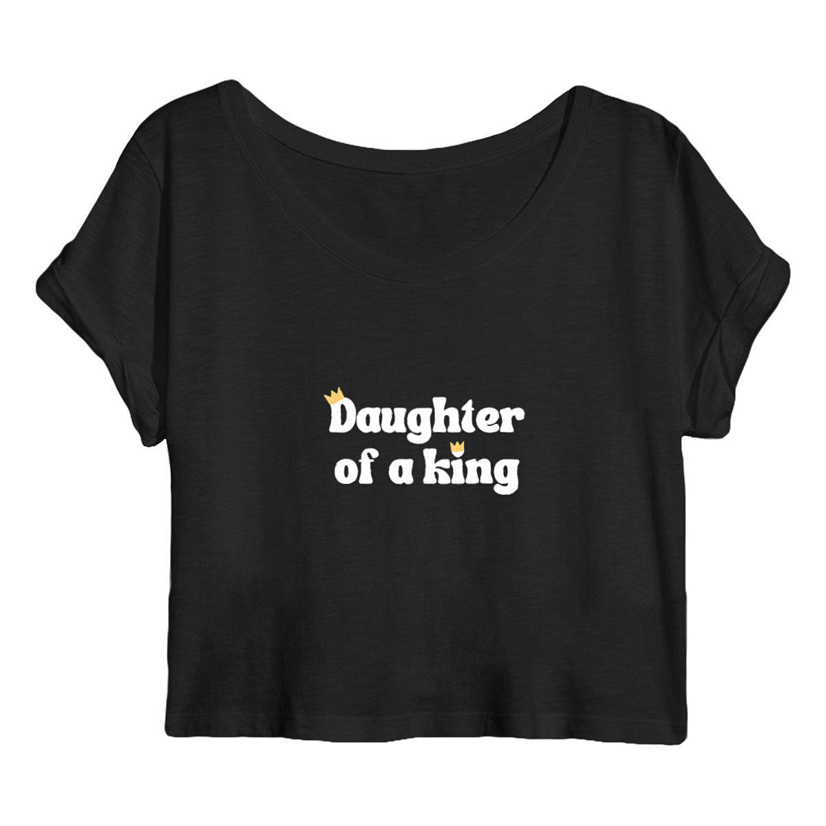 Image back Women's crop top Premium+ Daughter of a King