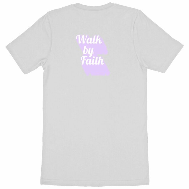 Image back Heavyweight Unisex t-shirt Premium+ walk by faith