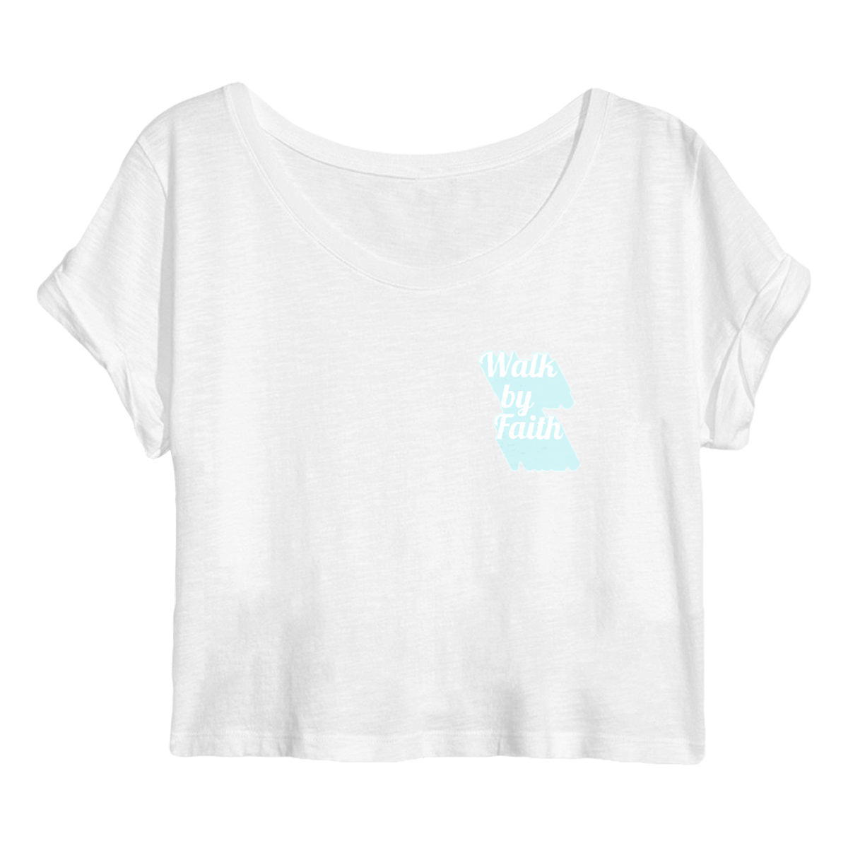 Image back Women's crop top Premium+ Walk by Faith