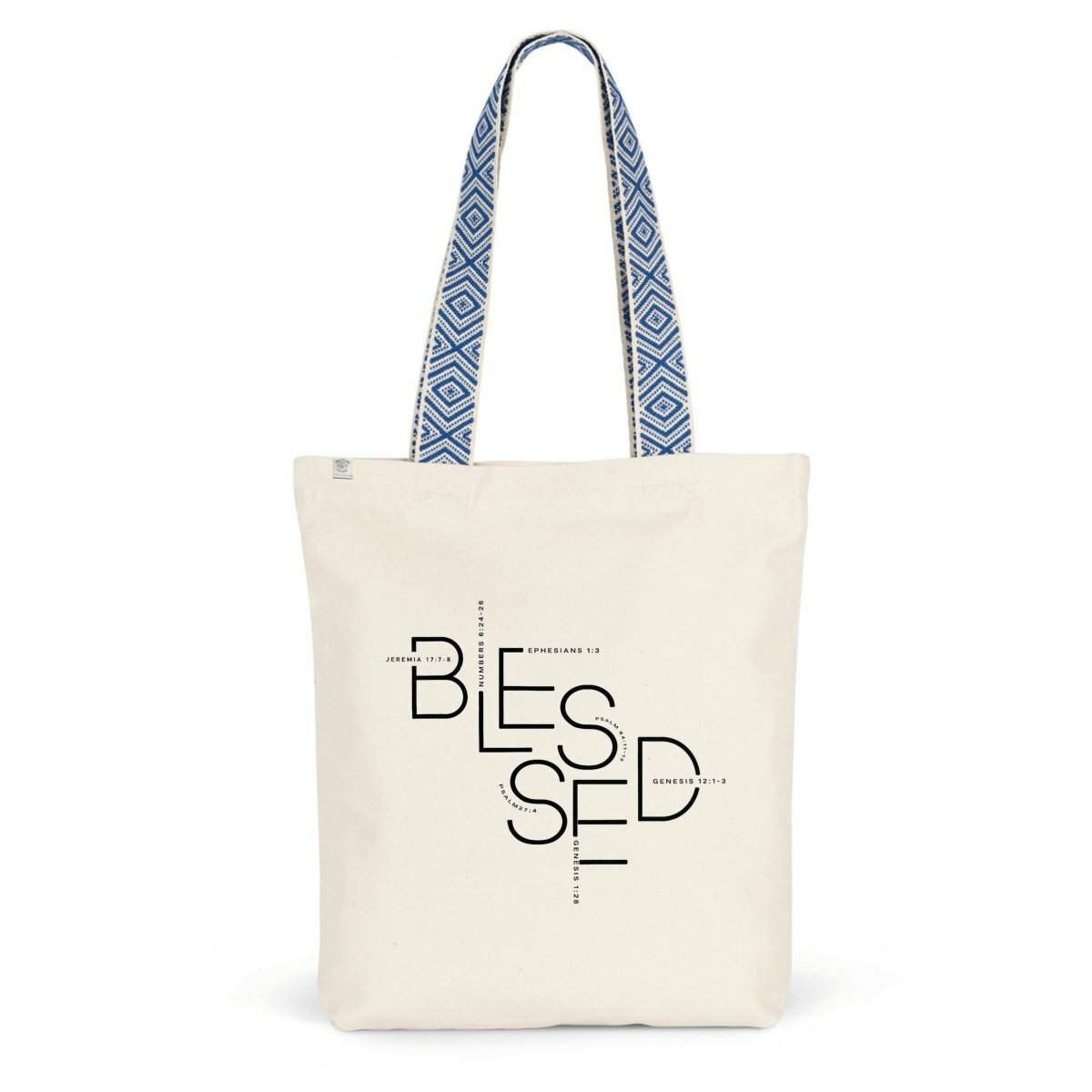 Image back Ethnic totebag - Premium Plus BLESSED
