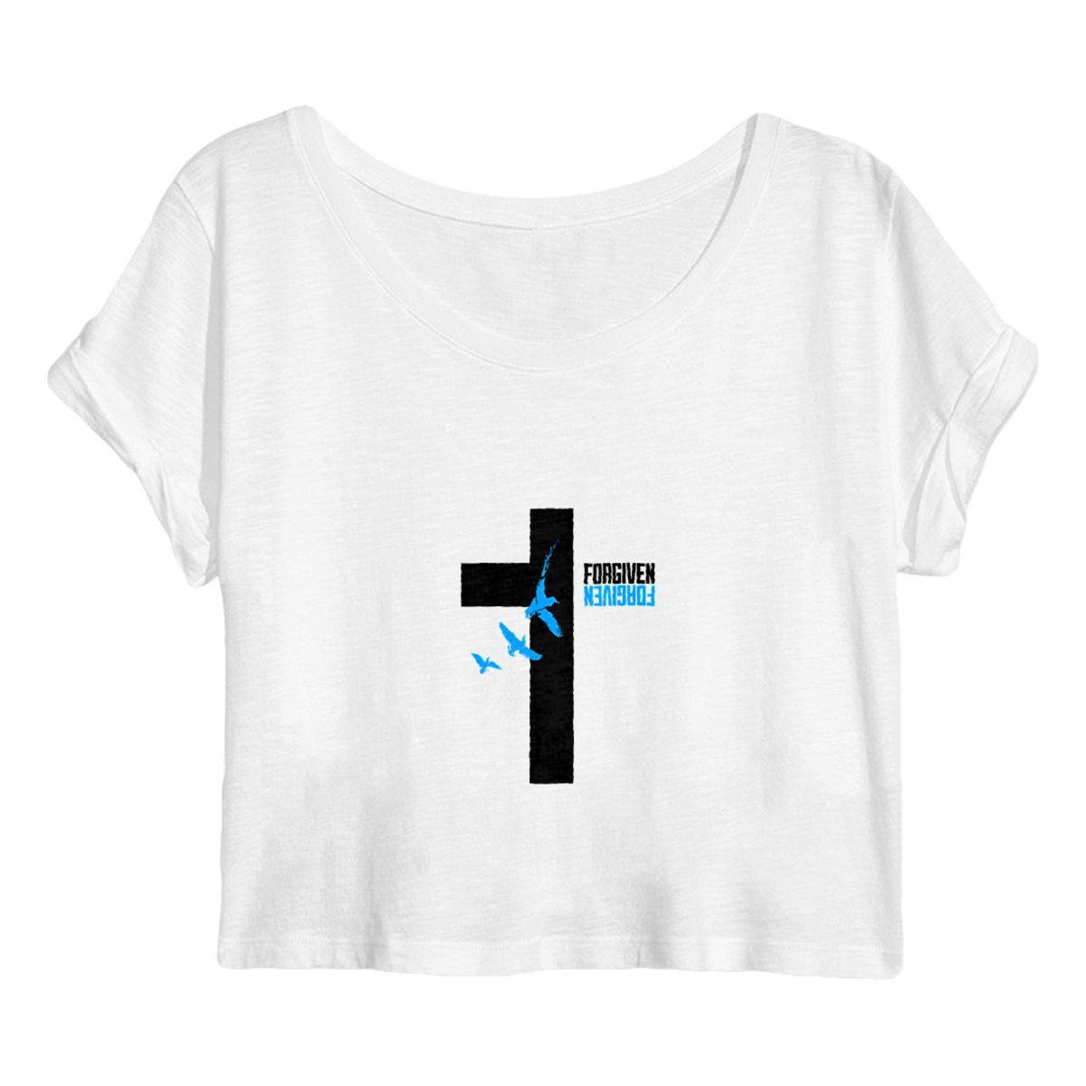 Image back Women's crop top premium+ Forgiven