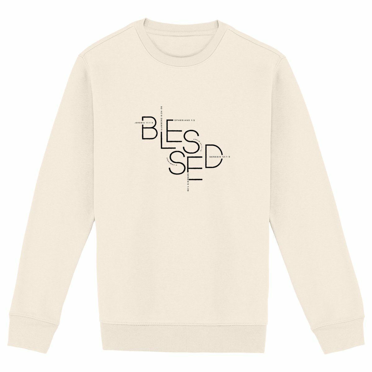 Image back Unisex sweat-shirt - Premium Plus BLESSED