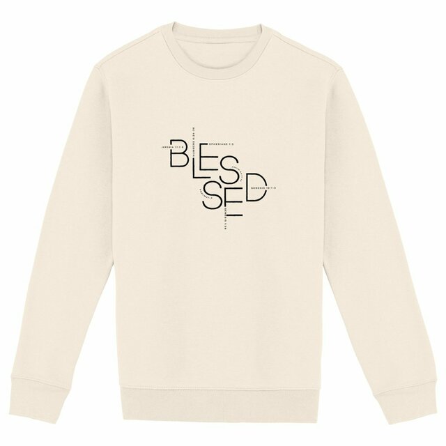 Image back Unisex sweat-shirt - Premium Plus BLESSED