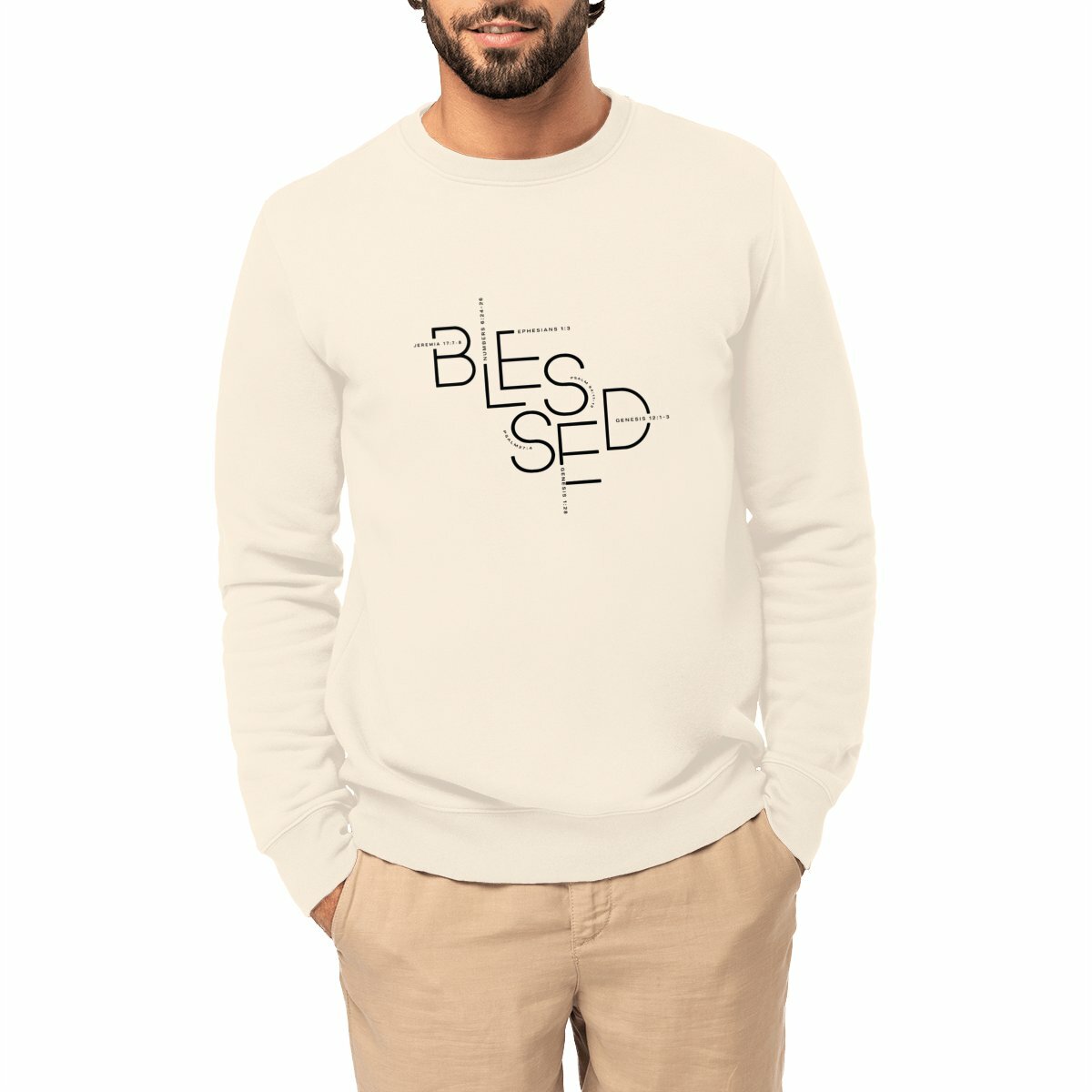 Image front Unisex sweat-shirt - Premium Plus BLESSED