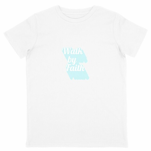 Image back Kids t-shirt Standard  Walk by Faith