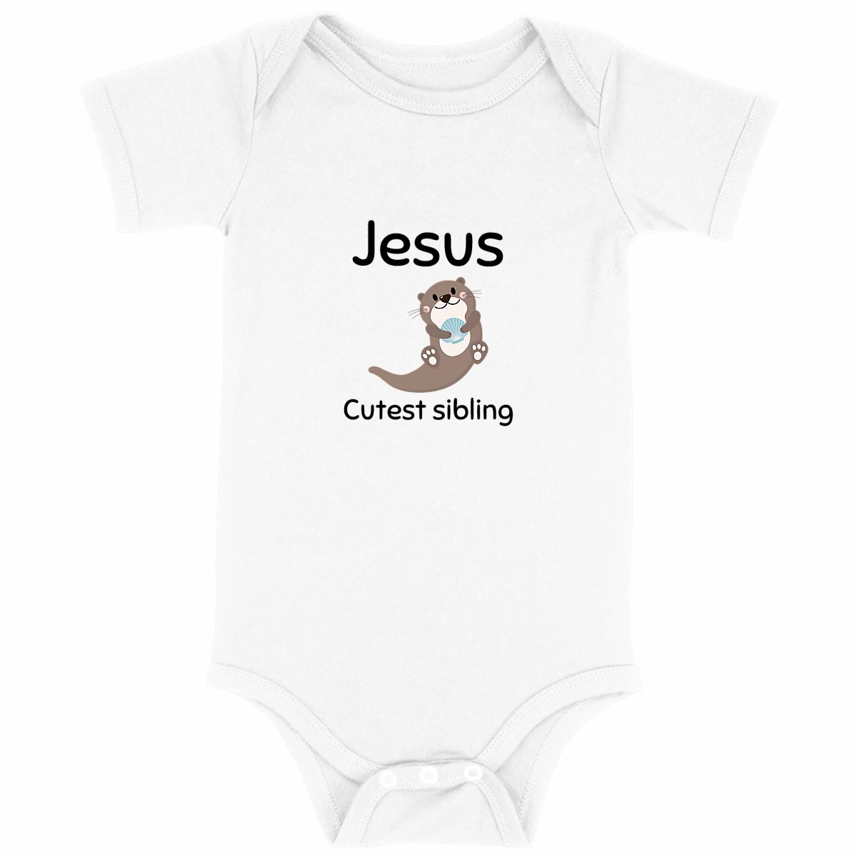 Image back Baby Bodysuit Premium+ Jesus's cutest sibling