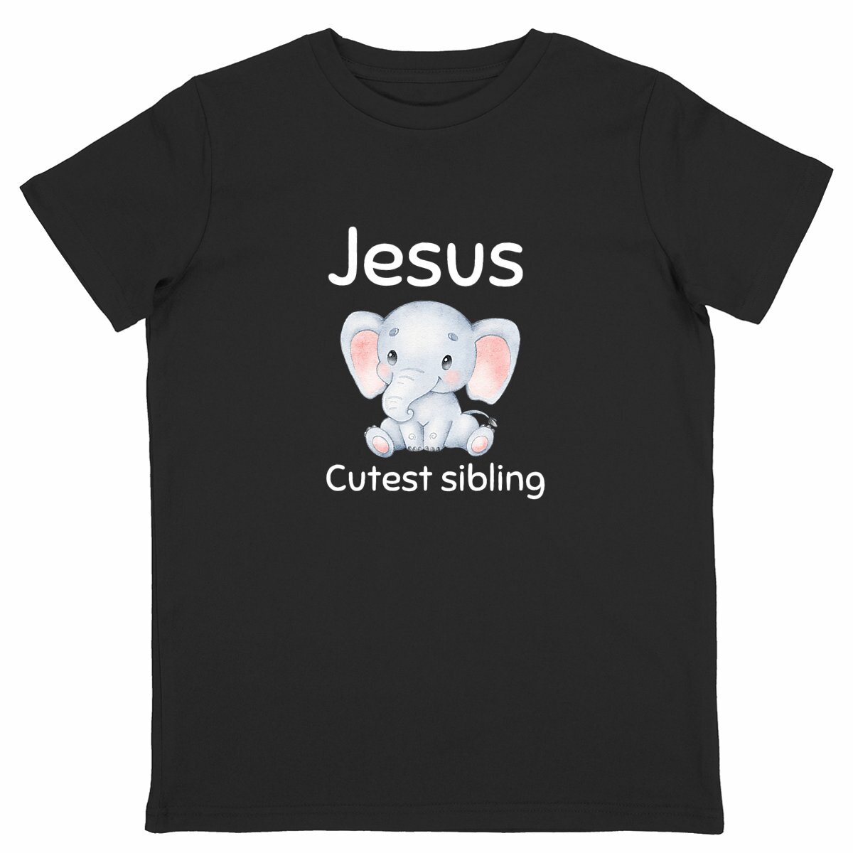 Image back Kids t-shirt Standard  Jesus's cutest Sibling 