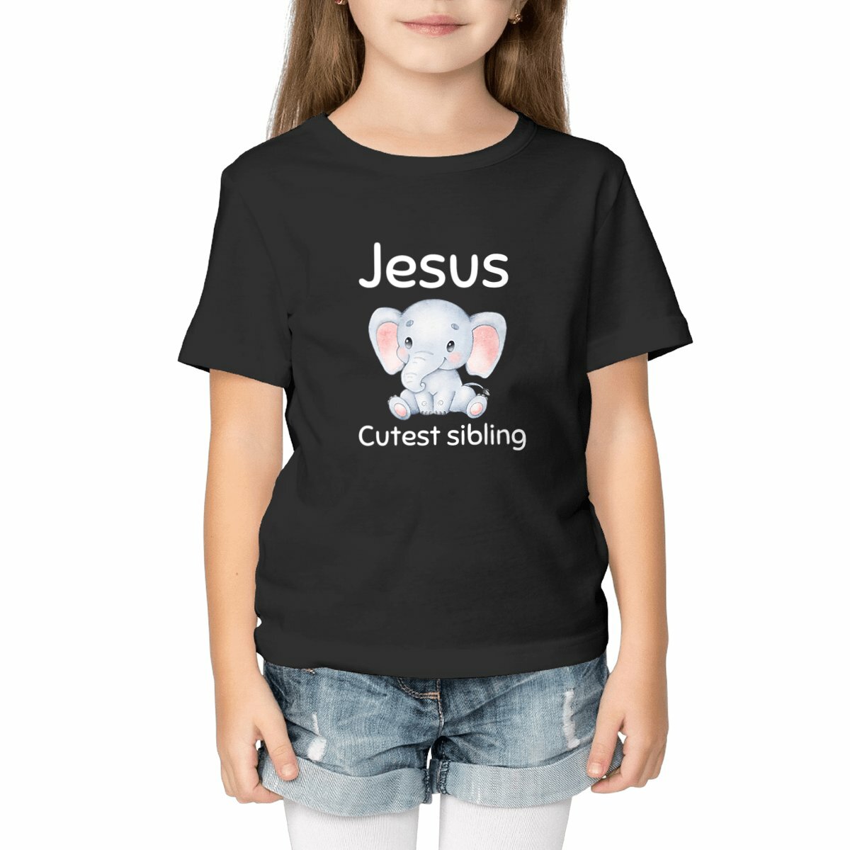 Image front Kids t-shirt Standard  Jesus's cutest Sibling 