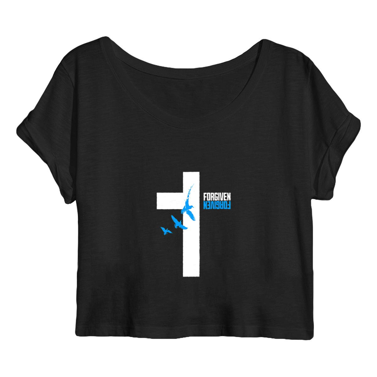 Image back Women's crop top premium+ Forgiven
