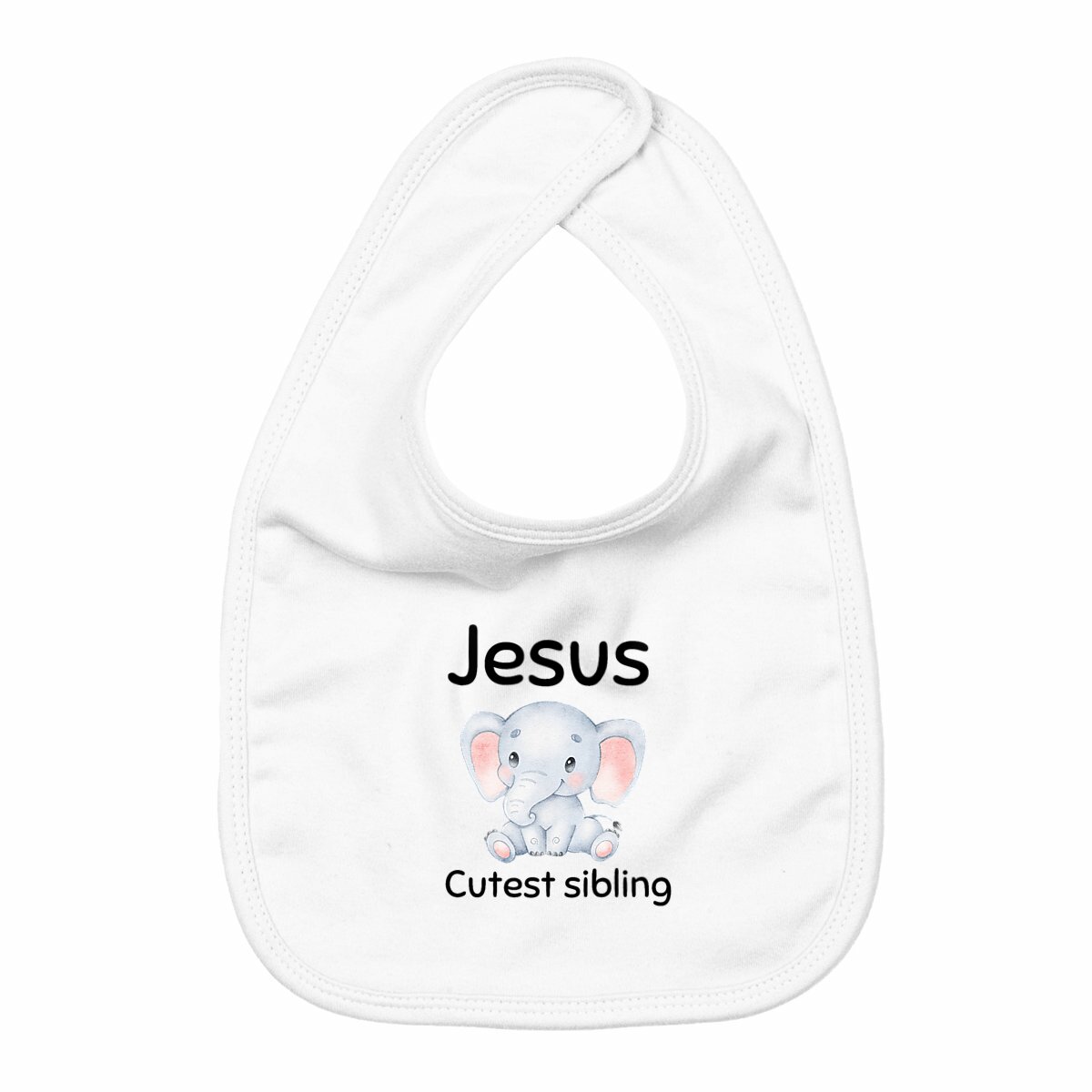 Image back Bib Premium+ Jesus's cutest sibling