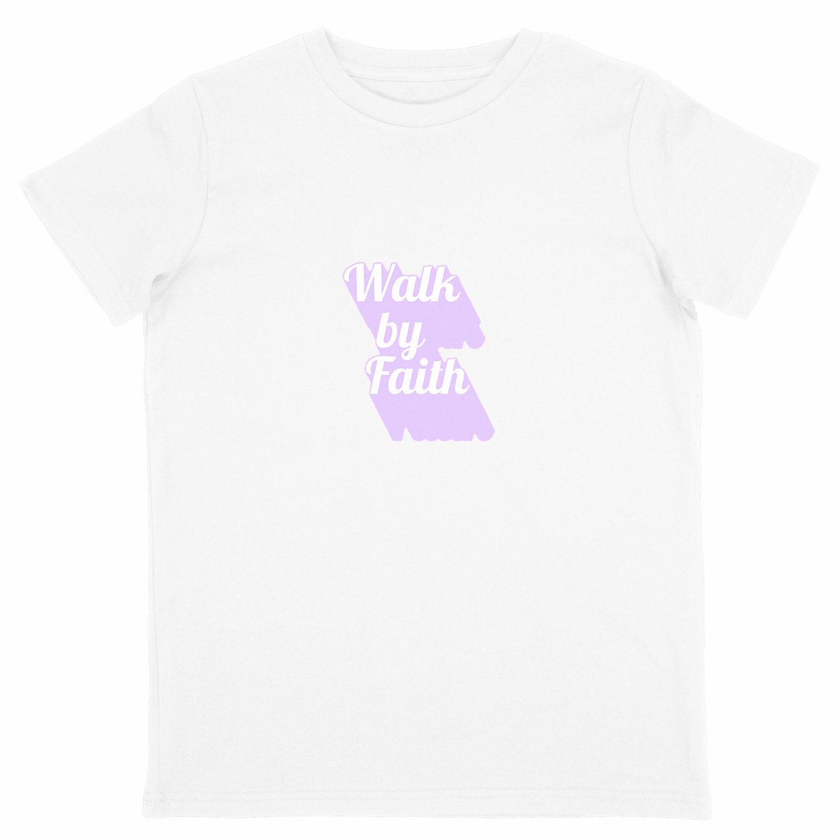 Image back Kids t-shirt Standard  Walk by Faith