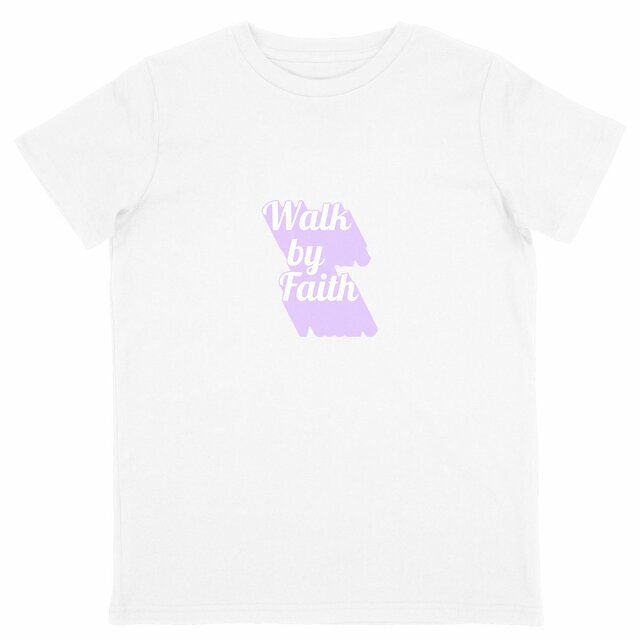 Image back Kids t-shirt Standard  Walk by Faith