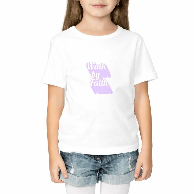 Image front Kids t-shirt Standard  Walk by Faith