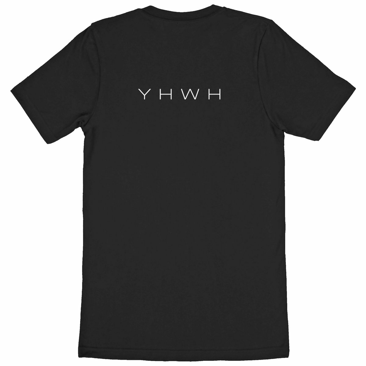 Image back Heavyweight Unisex t-shirt - Premium Plus one side YHWH