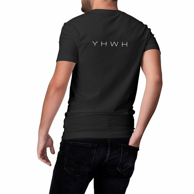 Image front Heavyweight Unisex t-shirt - Premium Plus one side YHWH