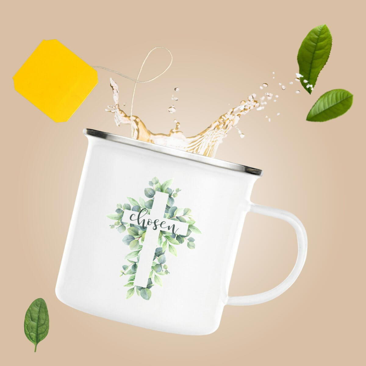 Image front Enamel mug chosen