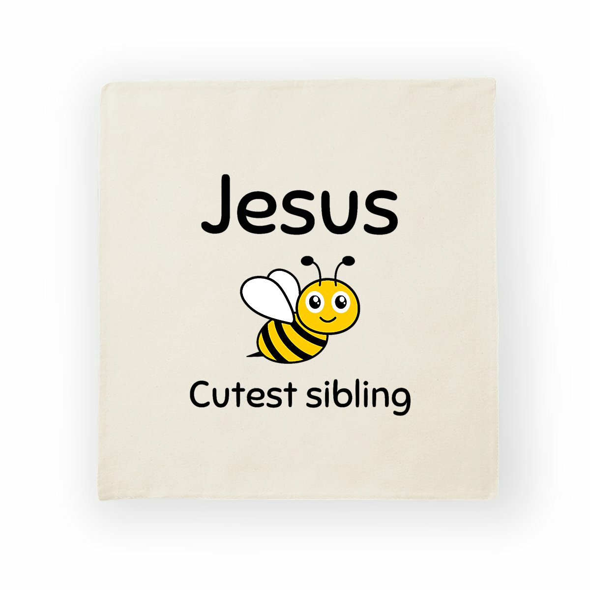 Image back Cushion Cover Premium+ Jesus's cutest Sibling 