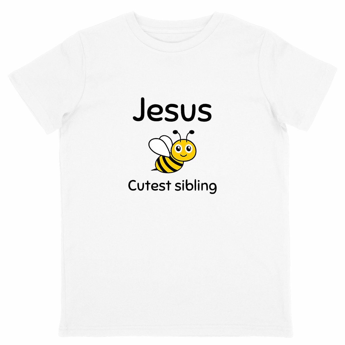 Image back Kids t-shirt Standard  Jesus's cutest Sibling 