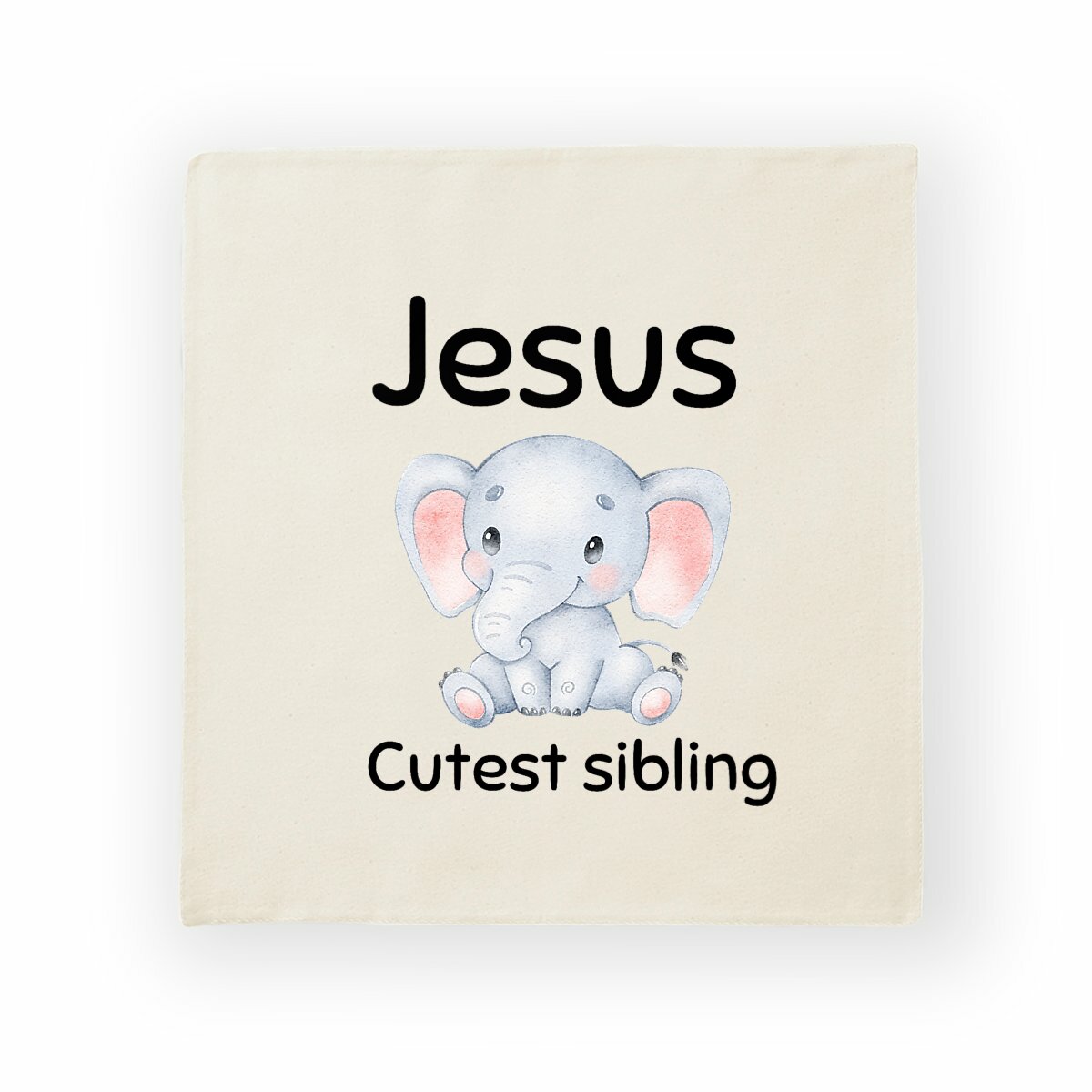 Image back Cushion Cover Premium+ Jesus's cutest Sibling 