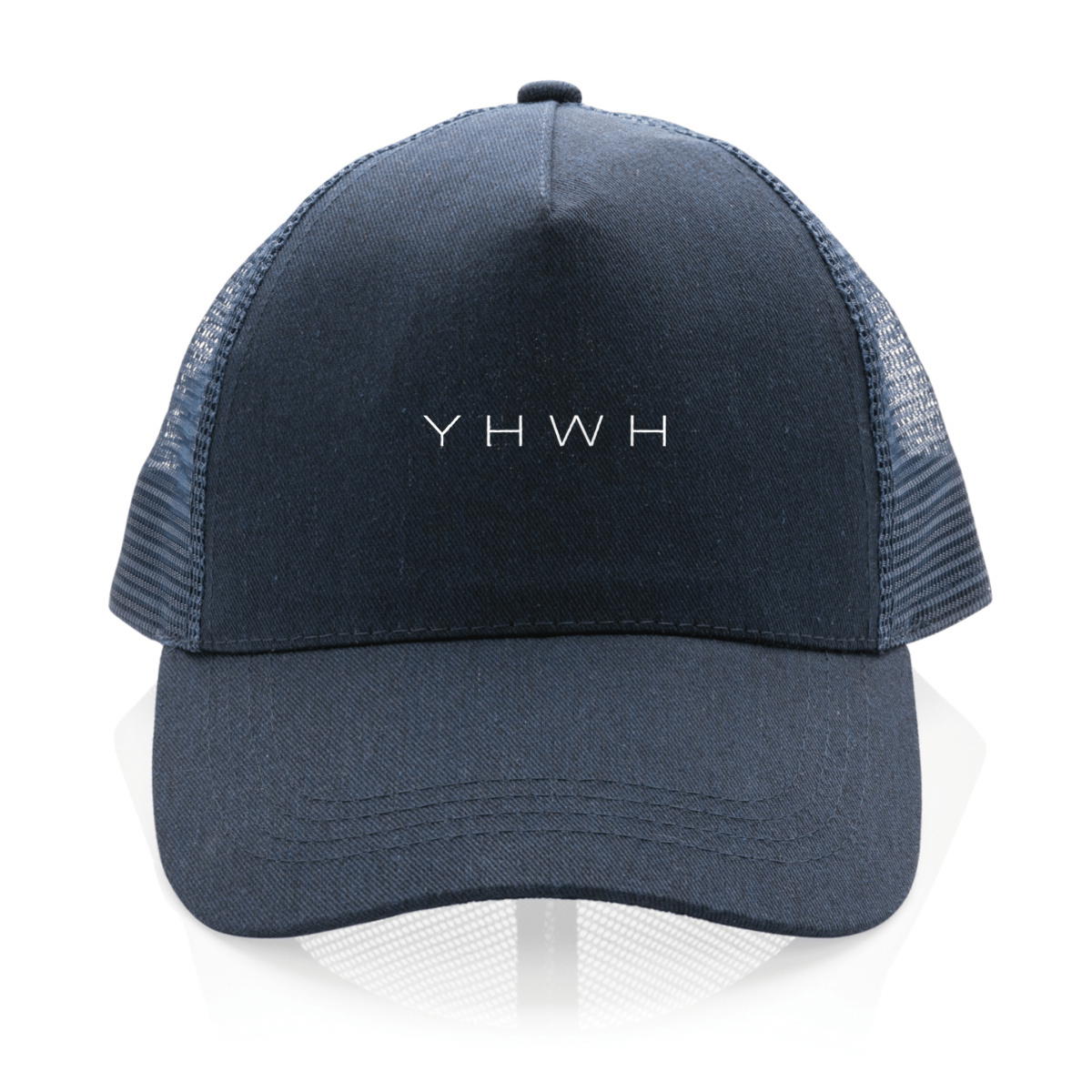 Image back 100% recycled Trucker cap - Premium YHWH