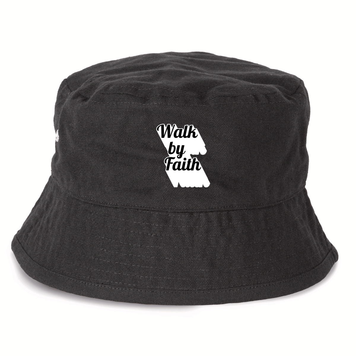 Image front 100% Recycled Bucket Hat Premium+ Walk by Faith