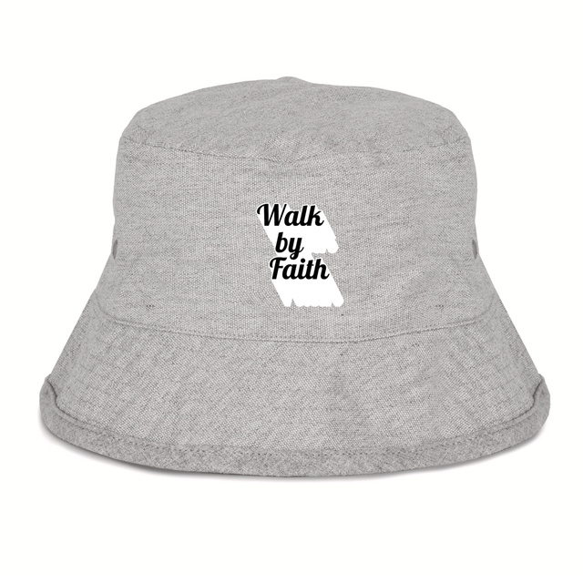 Image back 100% Recycled Bucket Hat Premium+ Walk by Faith