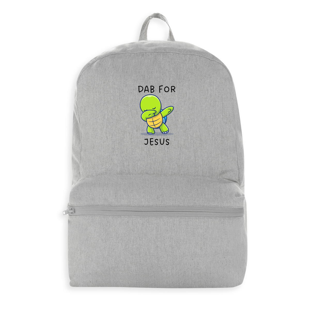 Image front 100% recycled backpack Premium+  Dab for Jesus 