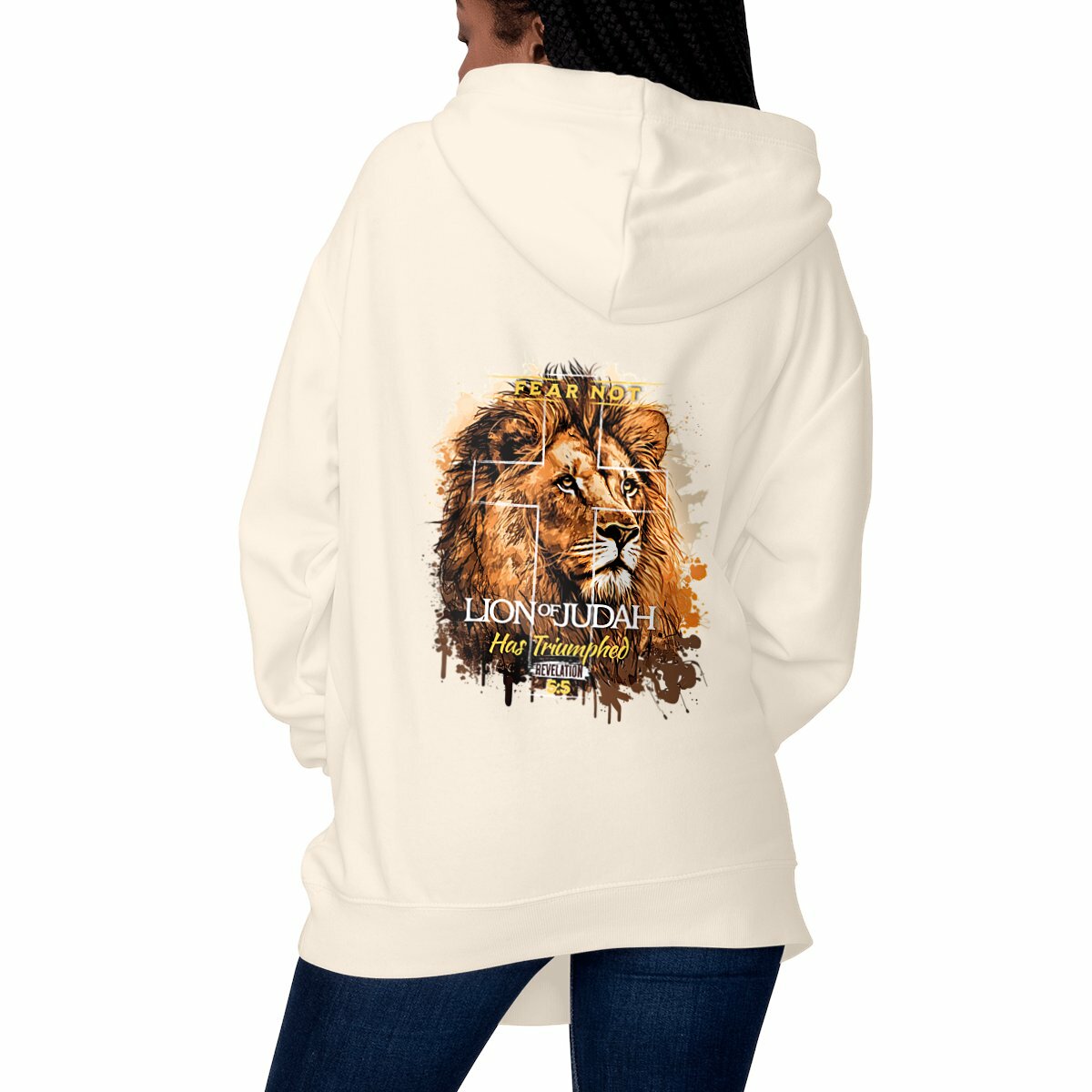 Image front Unisex hoodie Premium+ fear not, lion of Judas
