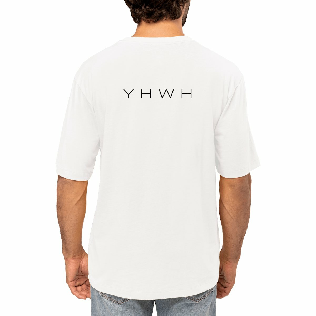 Image front Men's oversized t-shirt - Premium Plus YHWH