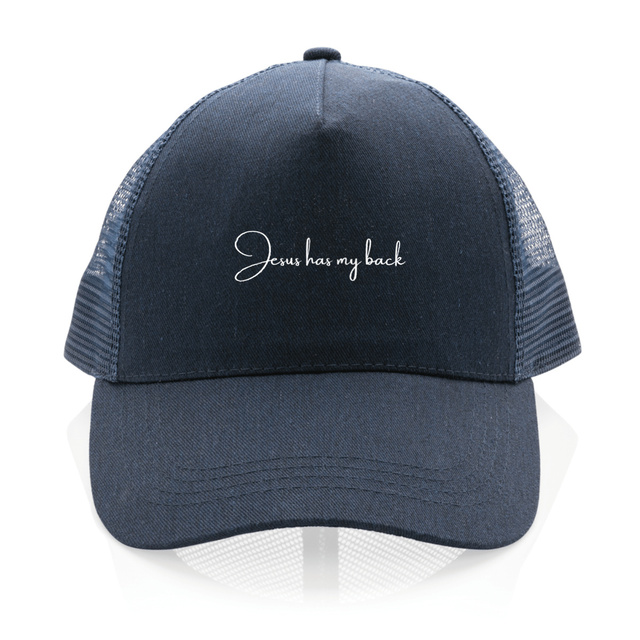 Image back 100% recycled Trucker cap - Premium Jesus has my back