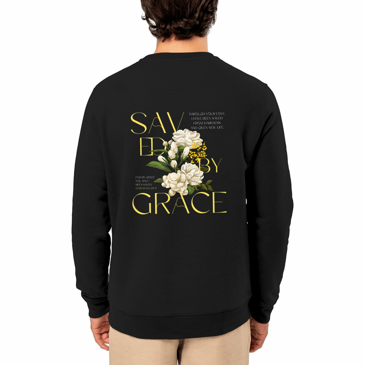 Image front Unisex sweat-shirt "Saved by Grace"
