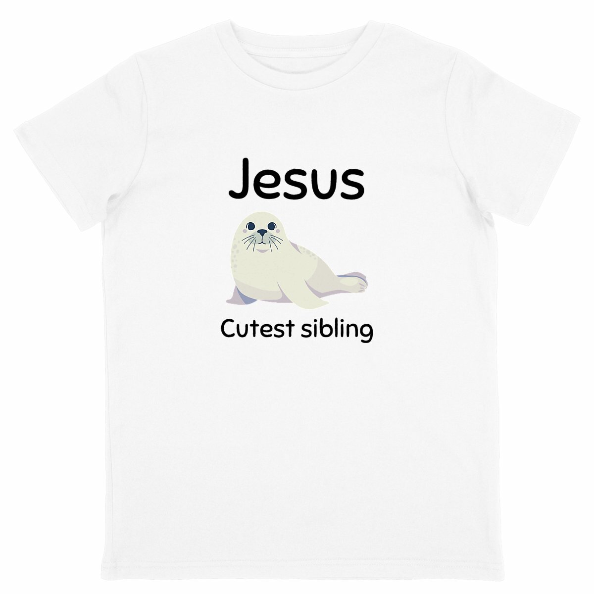 Image back Kids t-shirt Standard  Jesus's cutest Sibling  