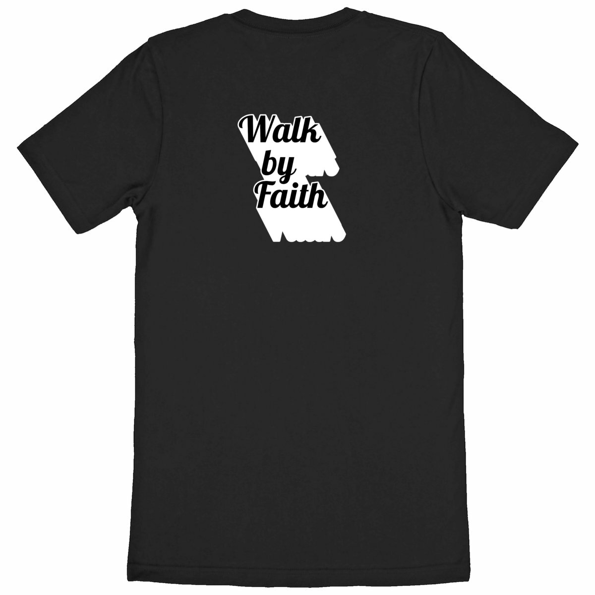 Image back Heavyweight Unisex t-shirt Premium+ walk by faith