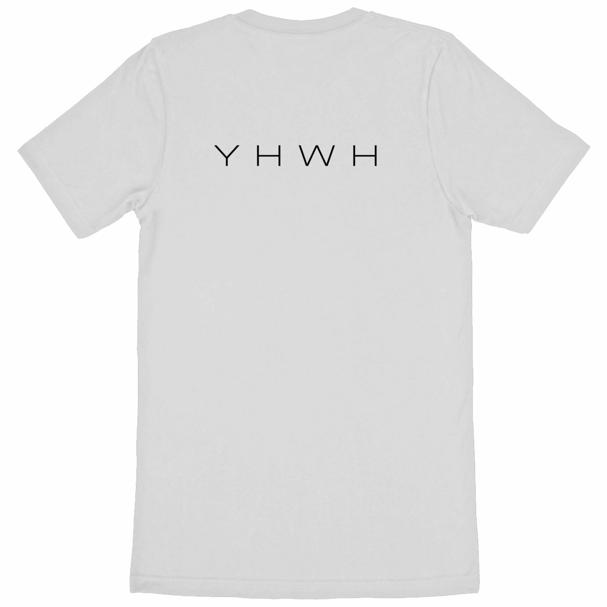 Image back Heavyweight Unisex t-shirt - Premium Plus one side YHWH