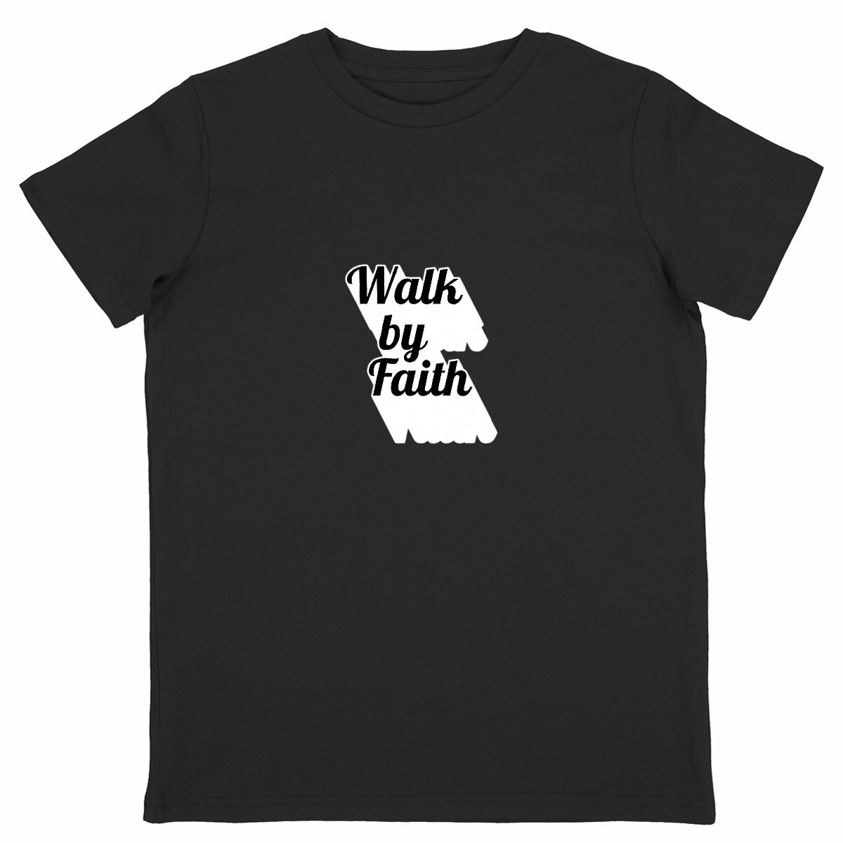 Image back Kids t-shirt Standard  Walk by Faith