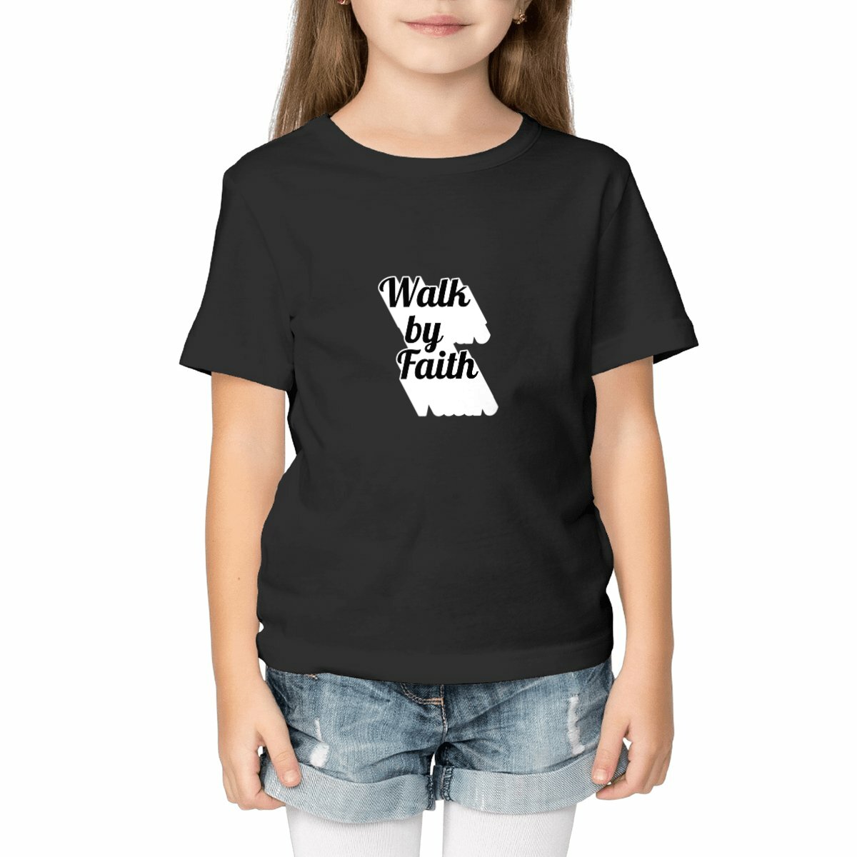 Image front Kids t-shirt Standard  Walk by Faith