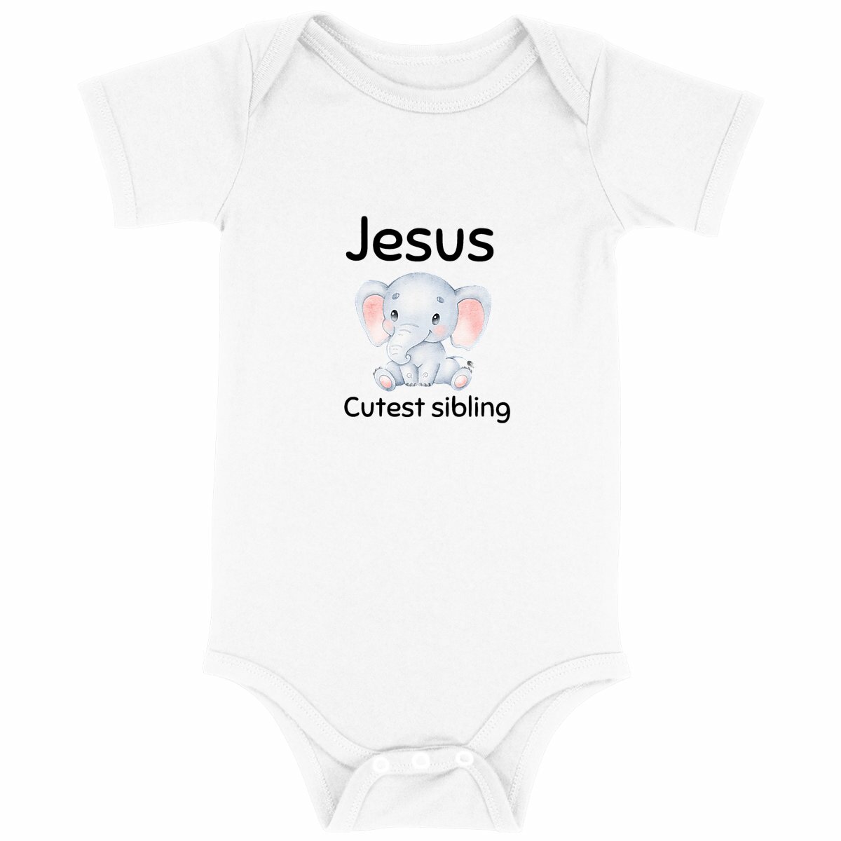 Image back Baby Bodysuit Premium+ Jesus's cutest sibling