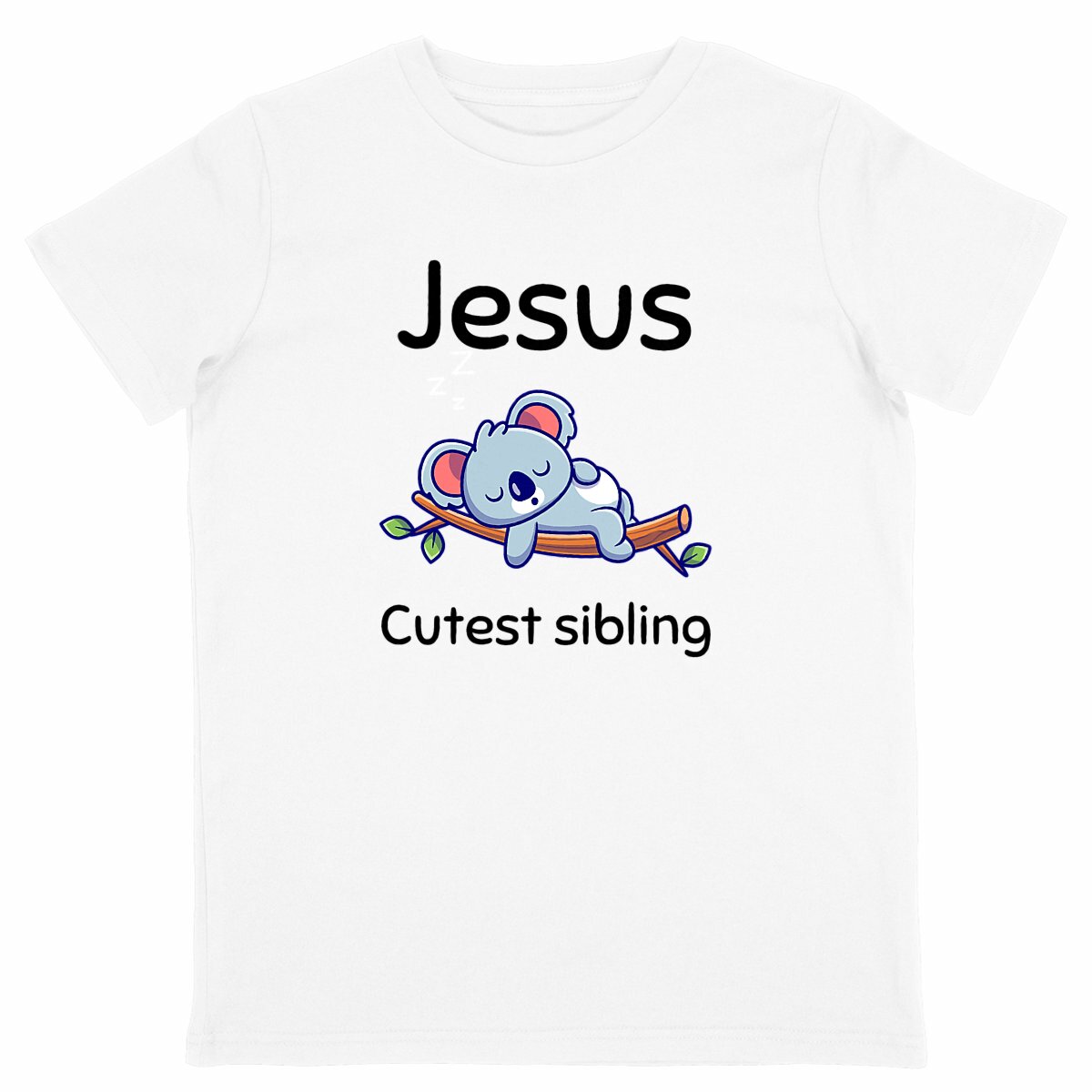 Image back Kids t-shirt Standard  Jesus's cutest Sibling 