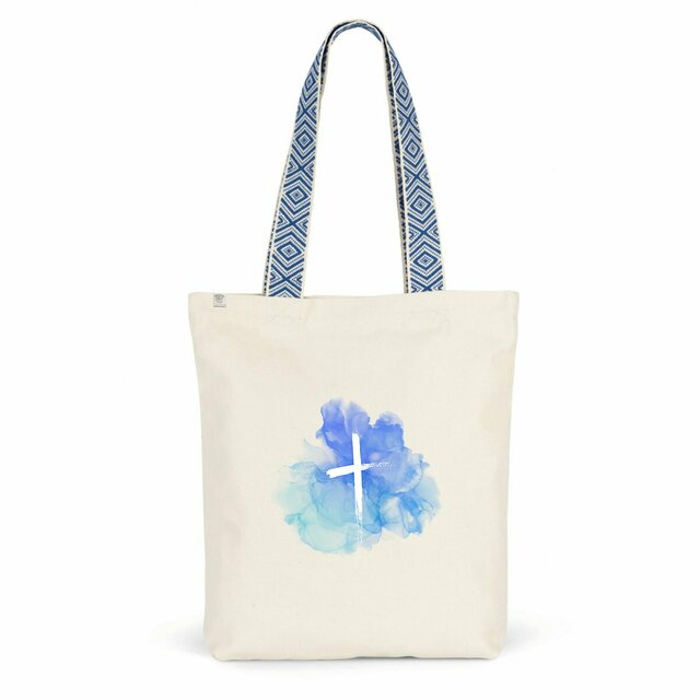 Image back Ethnic totebag ink