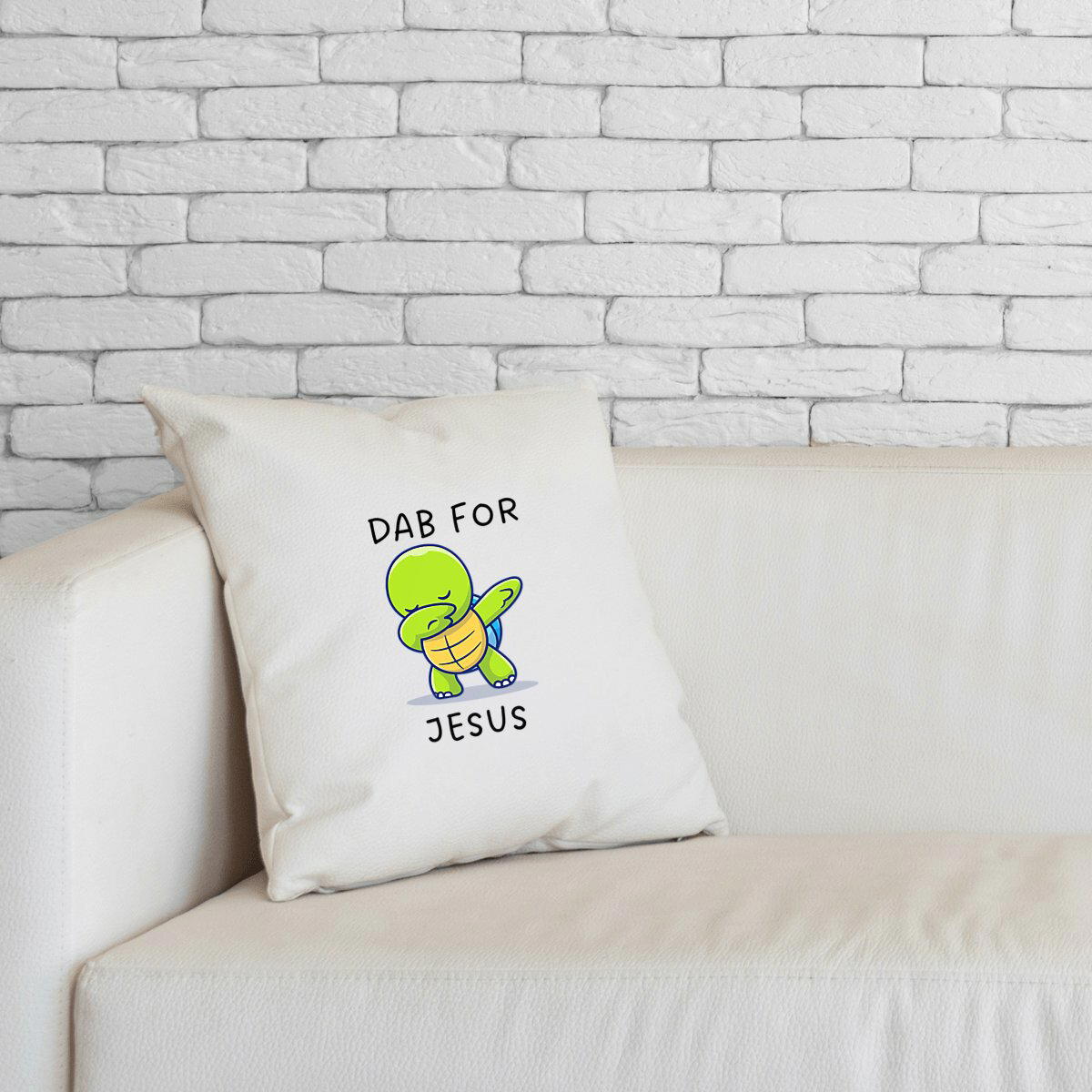 Image front Cushion Premium+ Dab for Jesus one sides