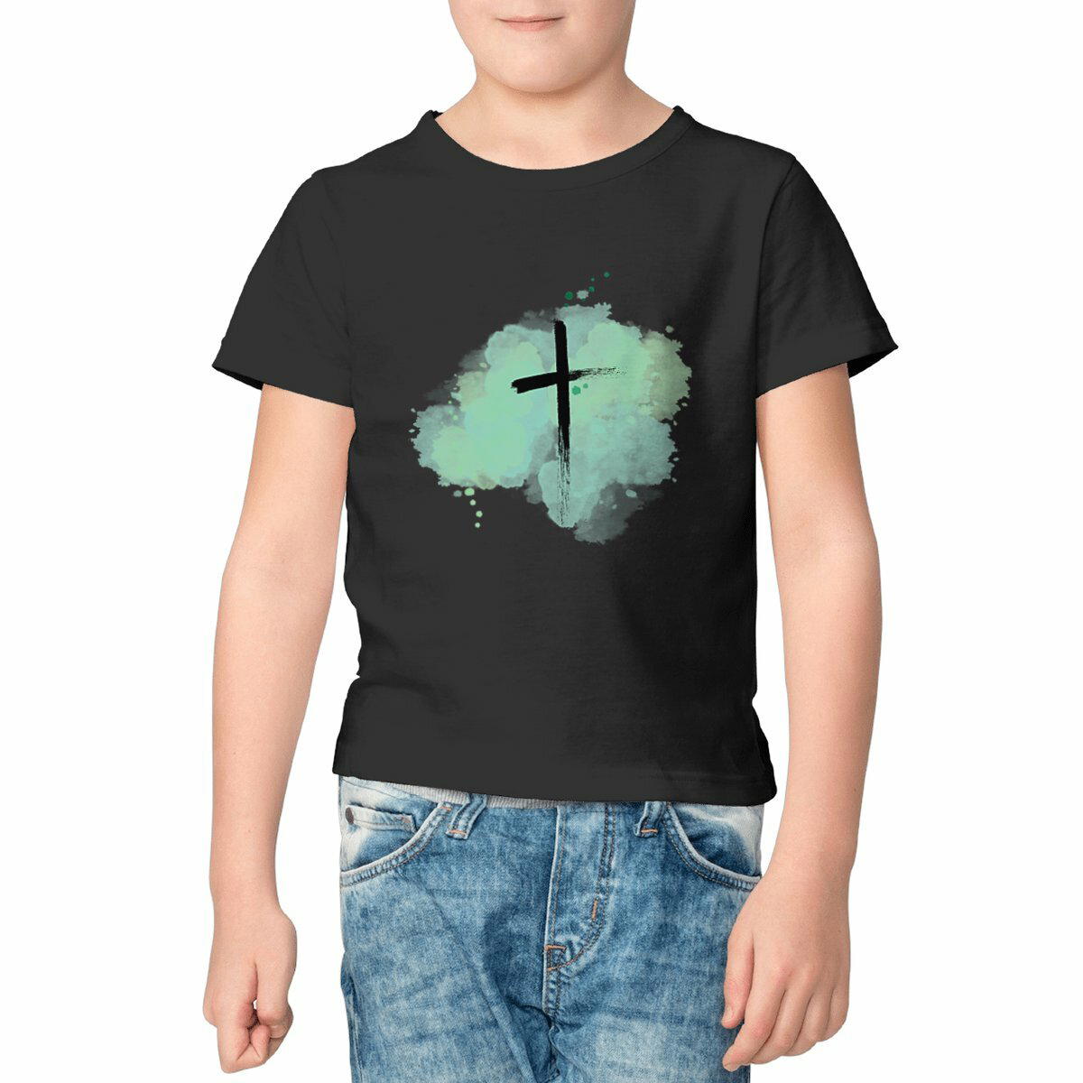 Image front kids T-shirt "croce"